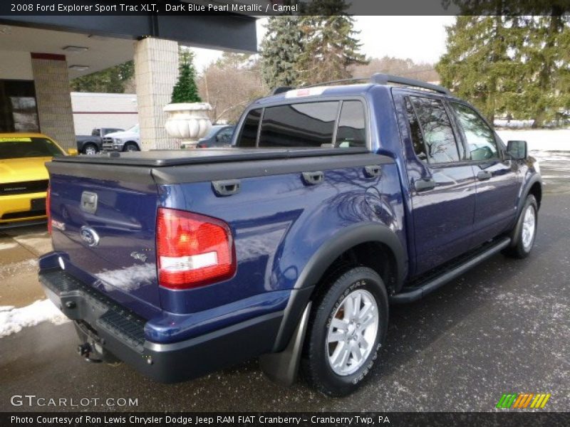 Dark Blue Pearl Metallic / Camel 2008 Ford Explorer Sport Trac XLT
