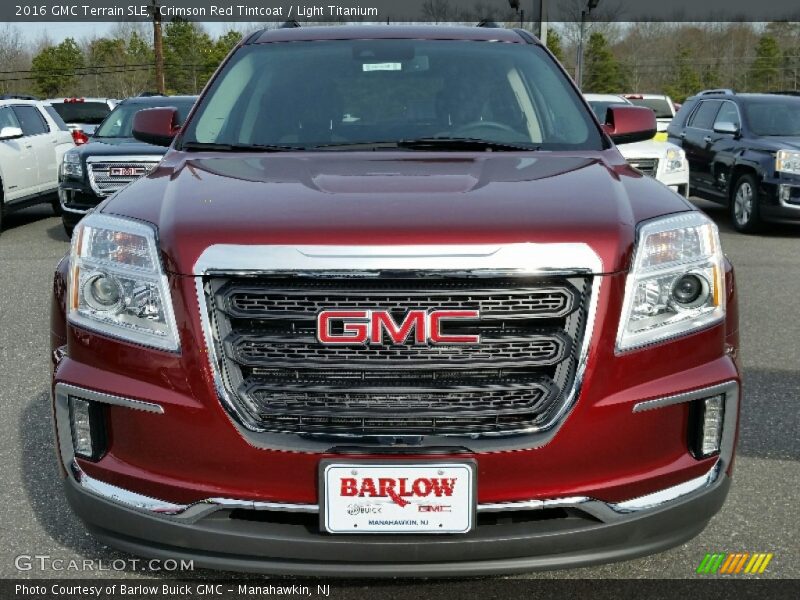 Crimson Red Tintcoat / Light Titanium 2016 GMC Terrain SLE
