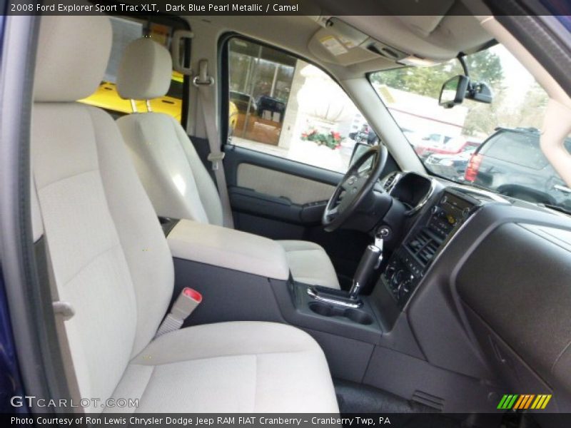 Dark Blue Pearl Metallic / Camel 2008 Ford Explorer Sport Trac XLT