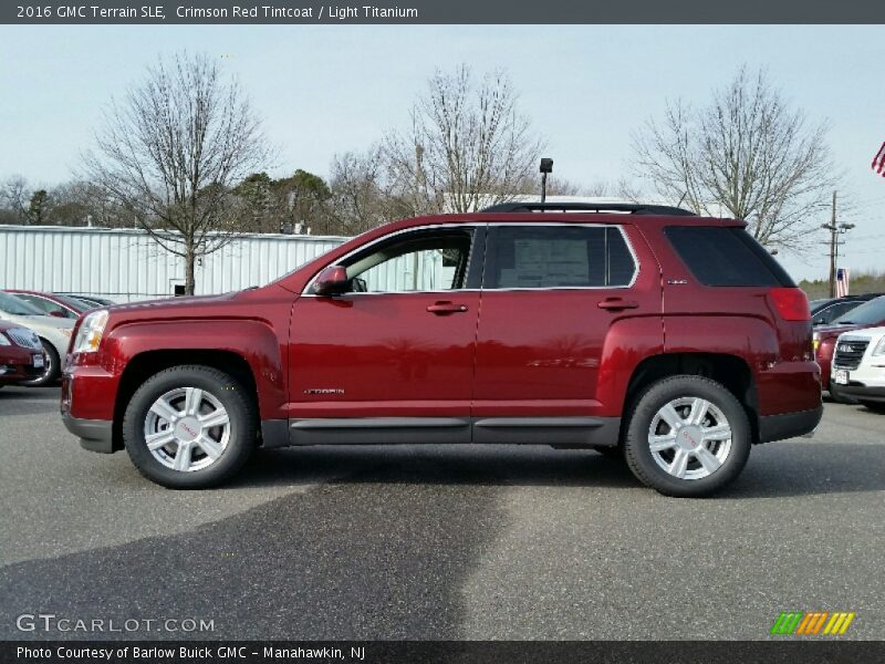 Crimson Red Tintcoat / Light Titanium 2016 GMC Terrain SLE