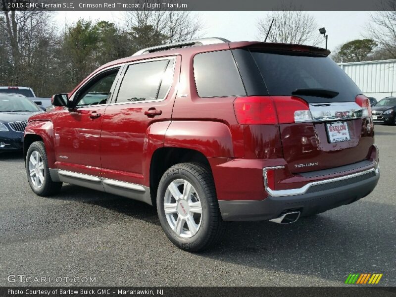 Crimson Red Tintcoat / Light Titanium 2016 GMC Terrain SLE