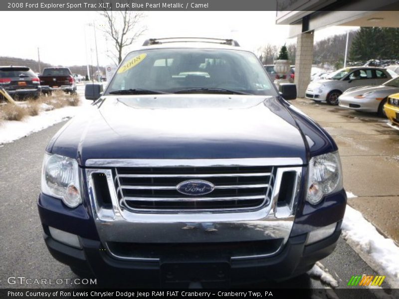 Dark Blue Pearl Metallic / Camel 2008 Ford Explorer Sport Trac XLT