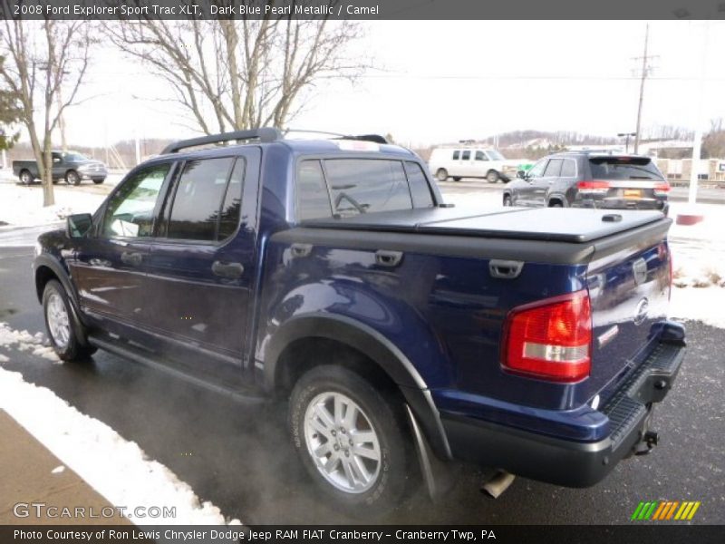 Dark Blue Pearl Metallic / Camel 2008 Ford Explorer Sport Trac XLT