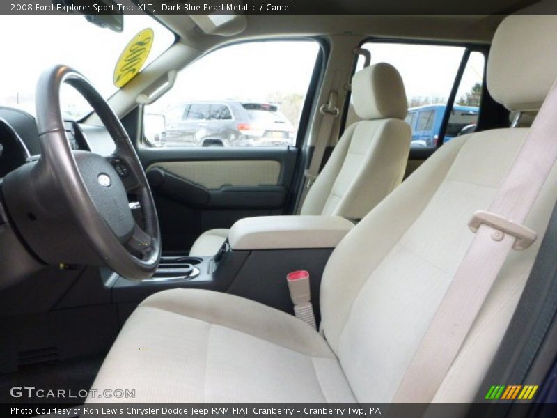 Dark Blue Pearl Metallic / Camel 2008 Ford Explorer Sport Trac XLT