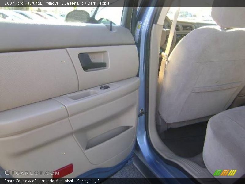 Windveil Blue Metallic / Dark Pebble 2007 Ford Taurus SE