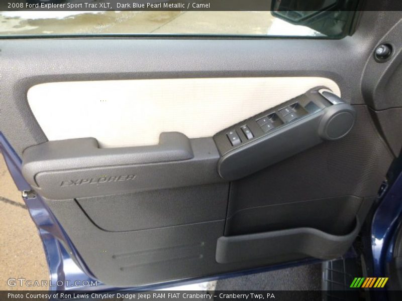 Dark Blue Pearl Metallic / Camel 2008 Ford Explorer Sport Trac XLT
