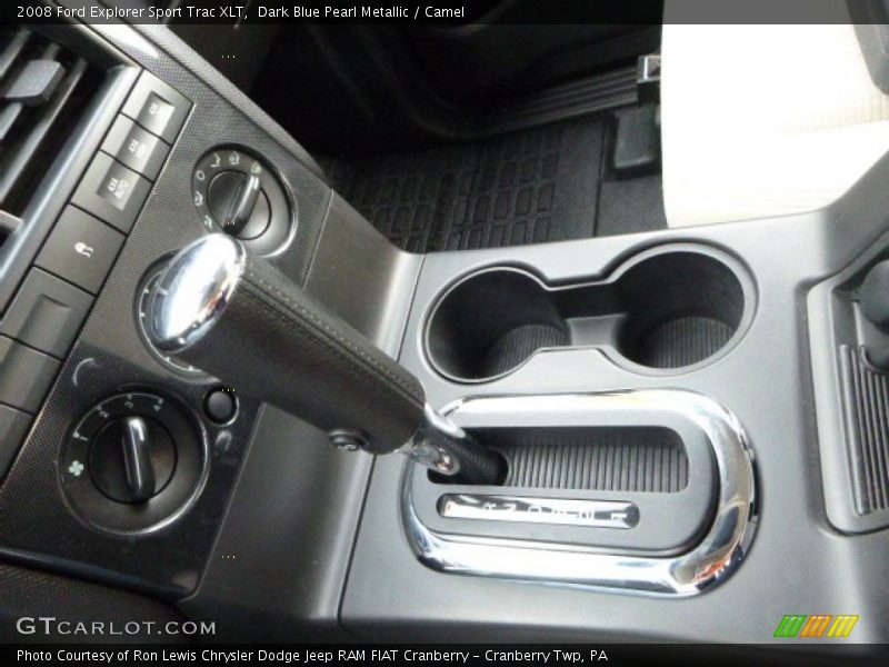 Dark Blue Pearl Metallic / Camel 2008 Ford Explorer Sport Trac XLT