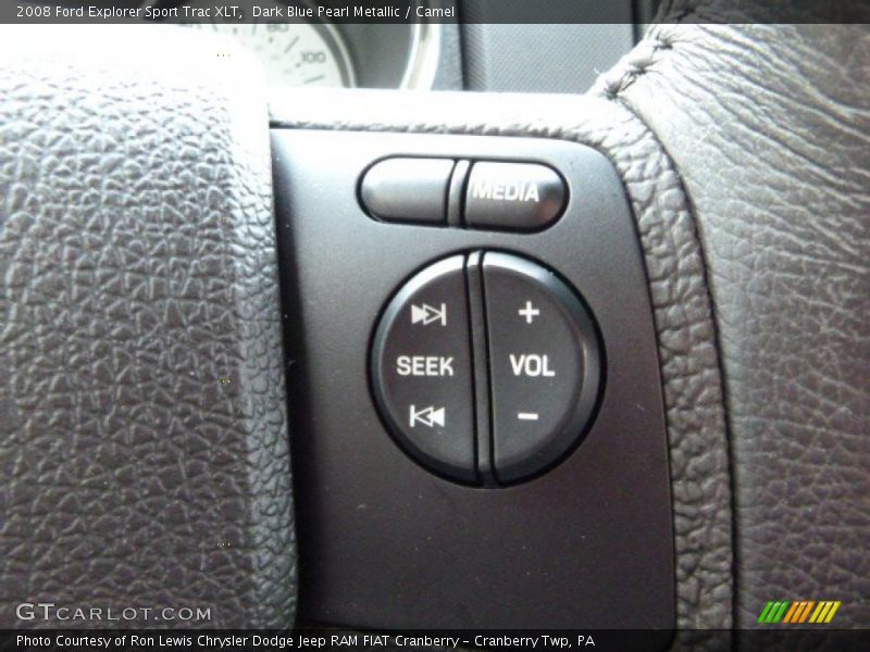 Dark Blue Pearl Metallic / Camel 2008 Ford Explorer Sport Trac XLT