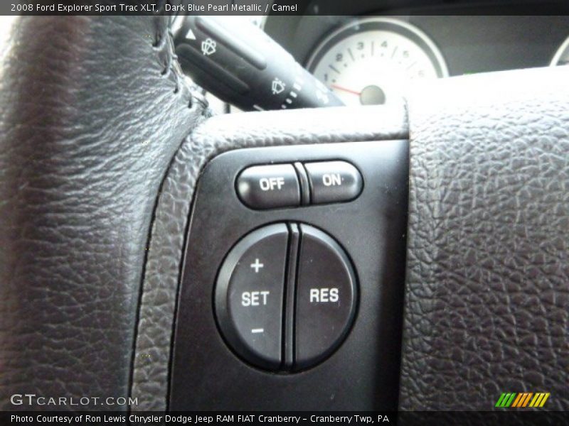 Dark Blue Pearl Metallic / Camel 2008 Ford Explorer Sport Trac XLT