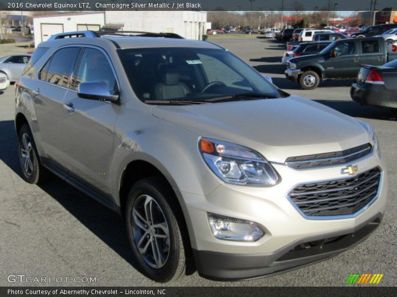 Champagne Silver Metallic / Jet Black 2016 Chevrolet Equinox LTZ