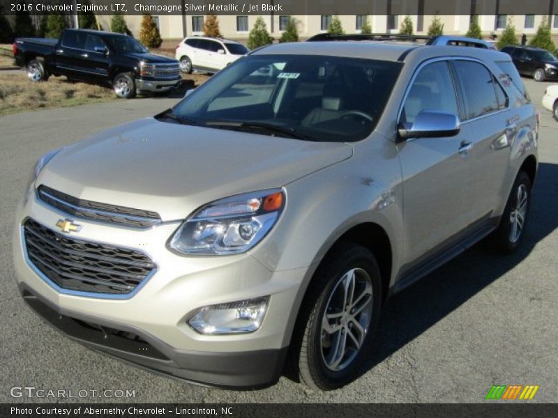 Champagne Silver Metallic / Jet Black 2016 Chevrolet Equinox LTZ