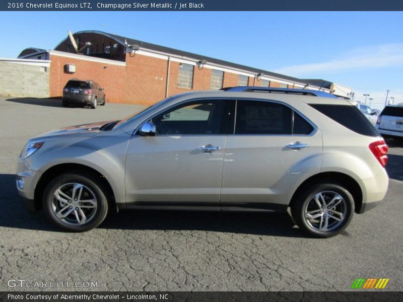 Champagne Silver Metallic / Jet Black 2016 Chevrolet Equinox LTZ