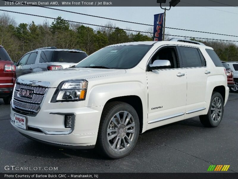 White Frost Tricoat / Jet Black 2016 GMC Terrain Denali AWD