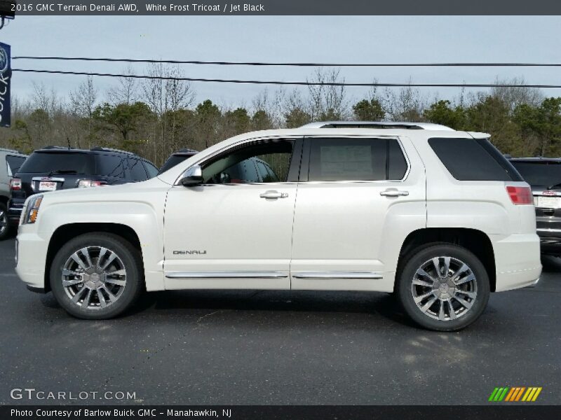 White Frost Tricoat / Jet Black 2016 GMC Terrain Denali AWD