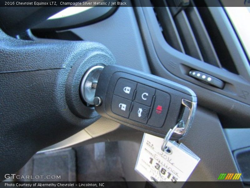 Champagne Silver Metallic / Jet Black 2016 Chevrolet Equinox LTZ