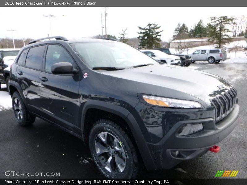 Rhino / Black 2016 Jeep Cherokee Trailhawk 4x4
