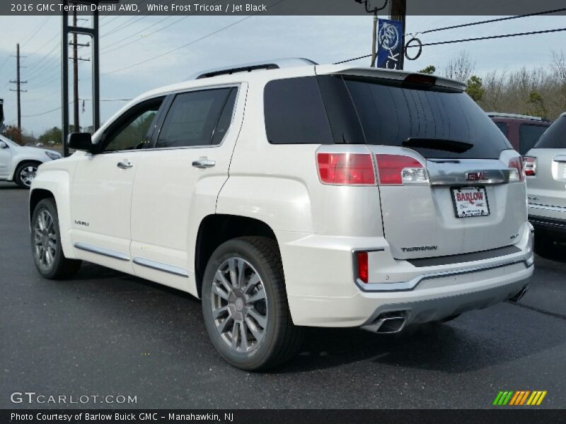 White Frost Tricoat / Jet Black 2016 GMC Terrain Denali AWD