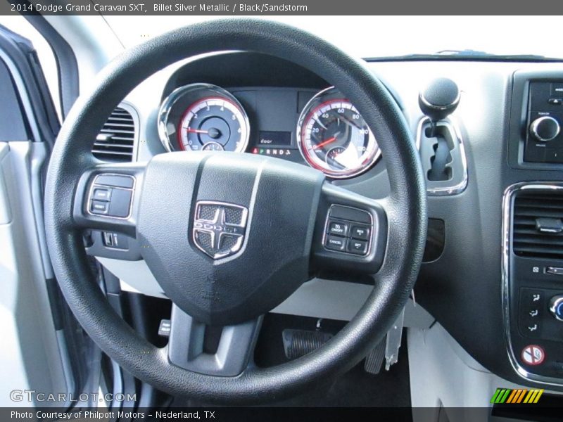 Billet Silver Metallic / Black/Sandstorm 2014 Dodge Grand Caravan SXT