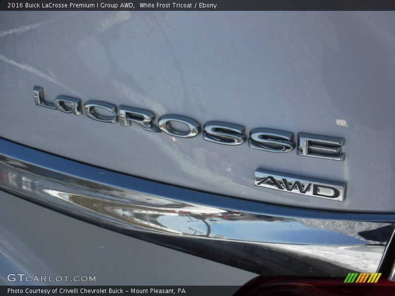 White Frost Tricoat / Ebony 2016 Buick LaCrosse Premium I Group AWD