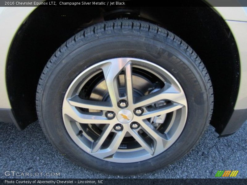 Champagne Silver Metallic / Jet Black 2016 Chevrolet Equinox LTZ
