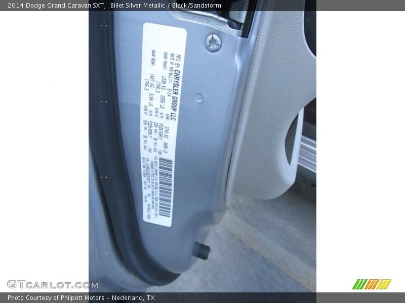 Billet Silver Metallic / Black/Sandstorm 2014 Dodge Grand Caravan SXT