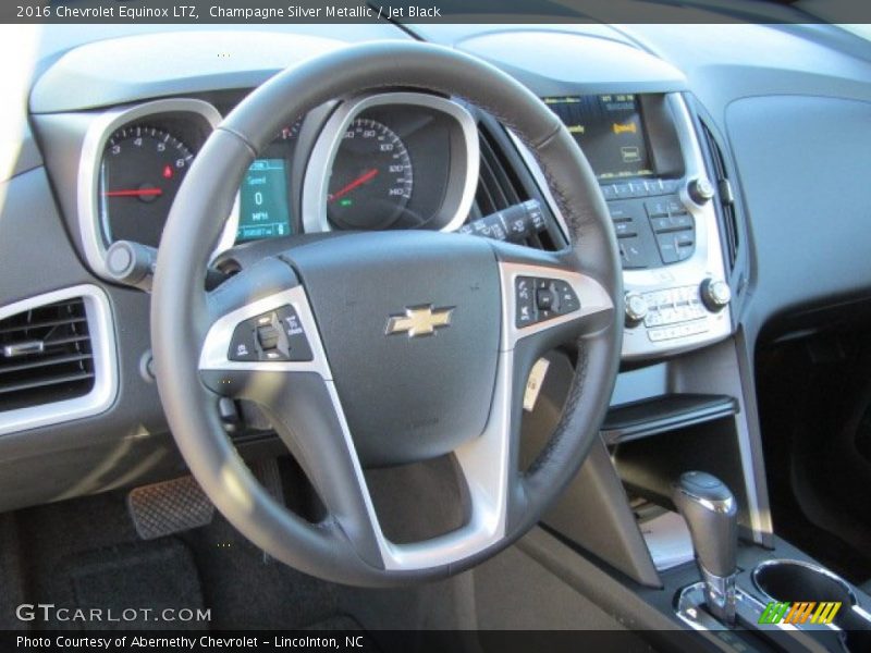 Champagne Silver Metallic / Jet Black 2016 Chevrolet Equinox LTZ
