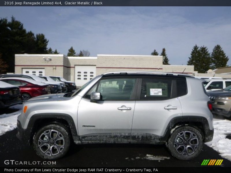 Glacier Metallic / Black 2016 Jeep Renegade Limited 4x4