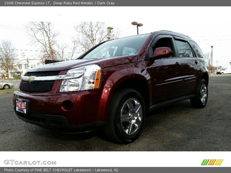 Deep Ruby Red Metallic / Dark Gray 2008 Chevrolet Equinox LT