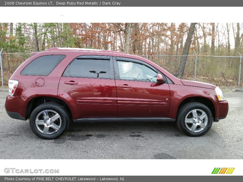 Deep Ruby Red Metallic / Dark Gray 2008 Chevrolet Equinox LT