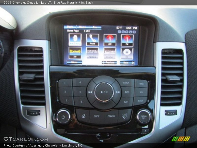 Blue Ray Metallic / Jet Black 2016 Chevrolet Cruze Limited LT