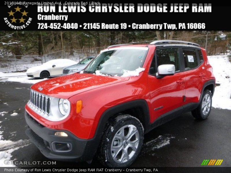 Colorado Red / Black 2016 Jeep Renegade Limited 4x4