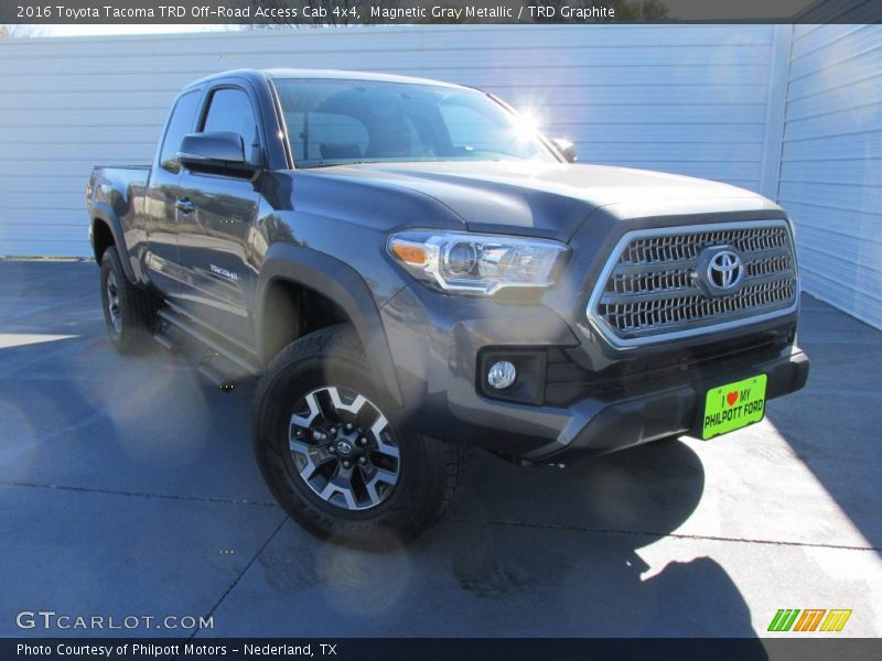 Magnetic Gray Metallic / TRD Graphite 2016 Toyota Tacoma TRD Off-Road Access Cab 4x4