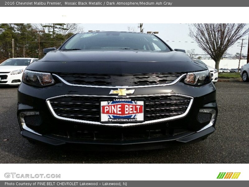 Mosaic Black Metallic / Dark Atmosphere/Medium Ash Gray 2016 Chevrolet Malibu Premier