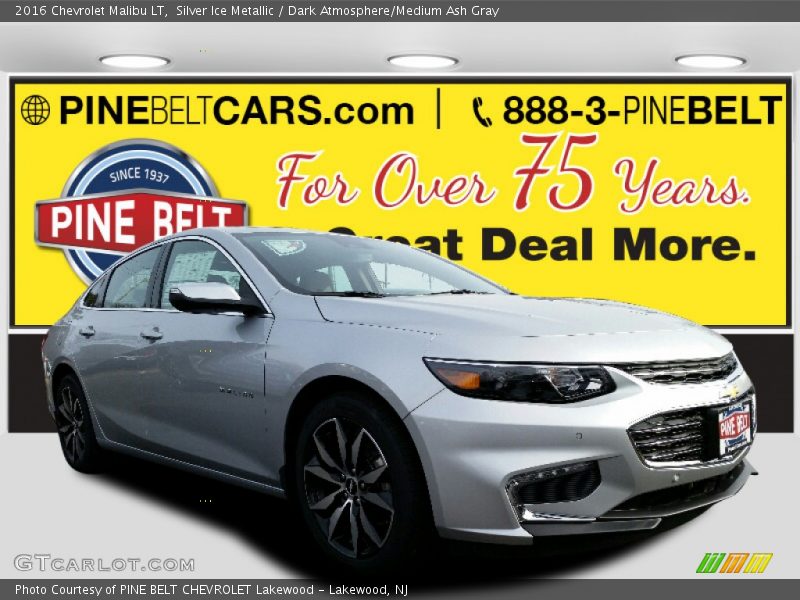 Silver Ice Metallic / Dark Atmosphere/Medium Ash Gray 2016 Chevrolet Malibu LT