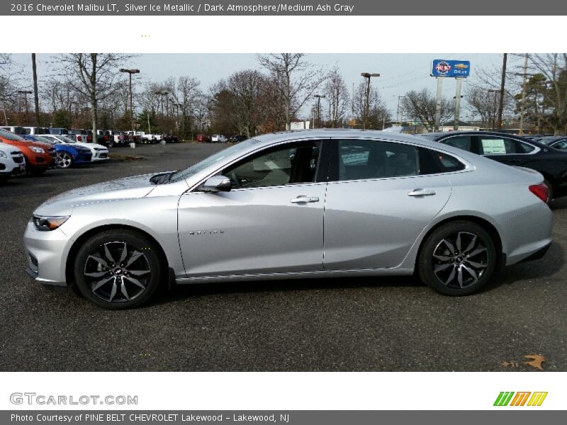 Silver Ice Metallic / Dark Atmosphere/Medium Ash Gray 2016 Chevrolet Malibu LT
