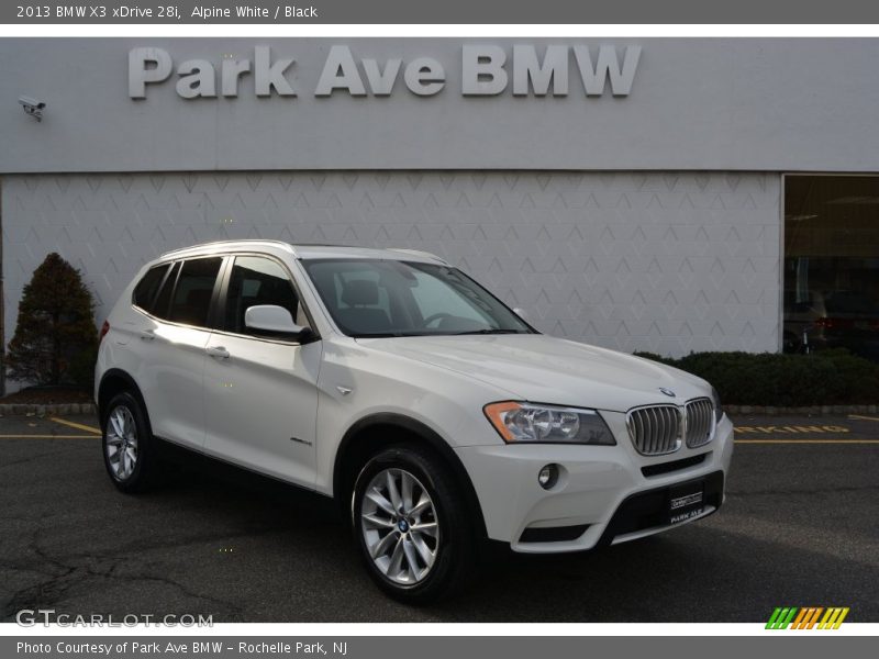 Alpine White / Black 2013 BMW X3 xDrive 28i