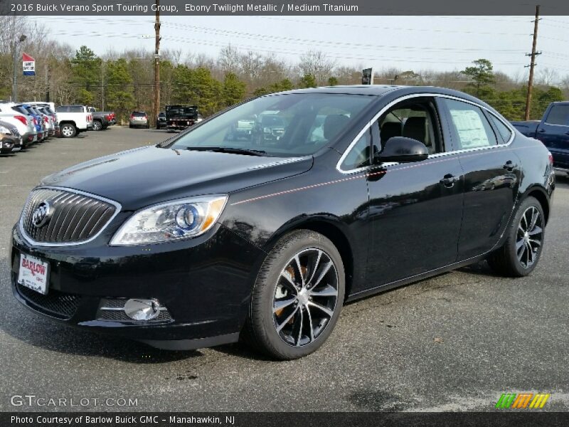 Ebony Twilight Metallic / Medium Titanium 2016 Buick Verano Sport Touring Group