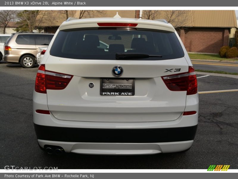 Alpine White / Black 2013 BMW X3 xDrive 28i