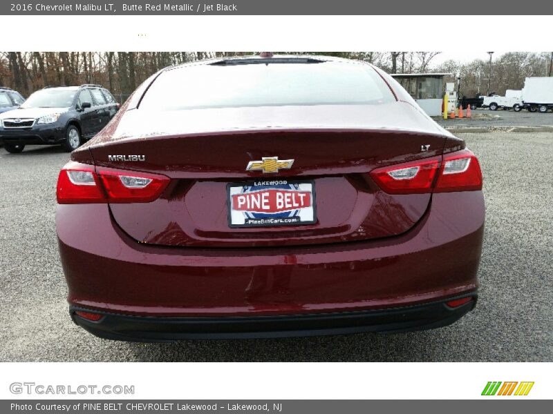 Butte Red Metallic / Jet Black 2016 Chevrolet Malibu LT