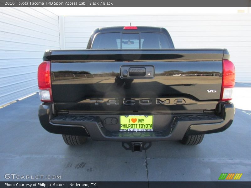 Black / Black 2016 Toyota Tacoma TRD Sport Access Cab