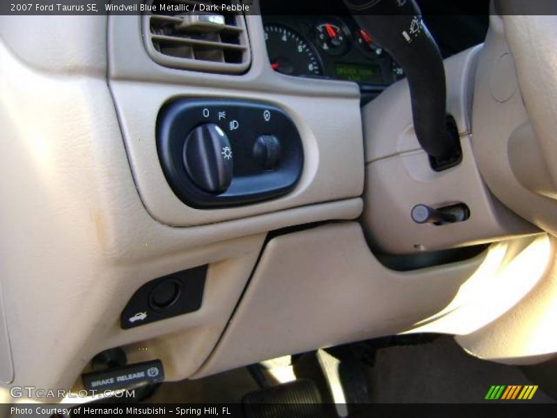 Windveil Blue Metallic / Dark Pebble 2007 Ford Taurus SE