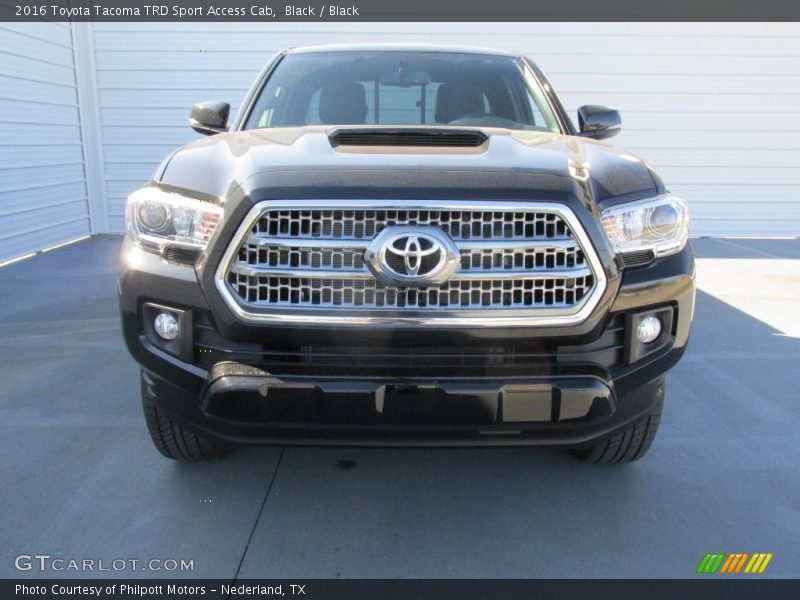 Black / Black 2016 Toyota Tacoma TRD Sport Access Cab