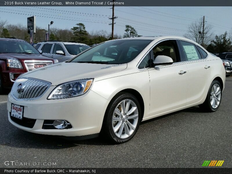 White Diamond Tricoat / Cashmere 2016 Buick Verano Leather Group