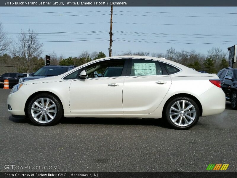 White Diamond Tricoat / Cashmere 2016 Buick Verano Leather Group