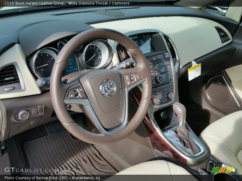 White Diamond Tricoat / Cashmere 2016 Buick Verano Leather Group