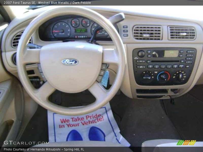 Windveil Blue Metallic / Dark Pebble 2007 Ford Taurus SE