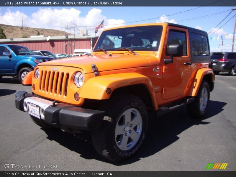 Crush Orange / Black/Dark Saddle 2012 Jeep Wrangler Sahara 4x4