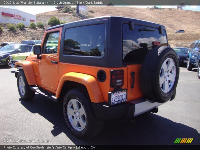 Crush Orange / Black/Dark Saddle 2012 Jeep Wrangler Sahara 4x4