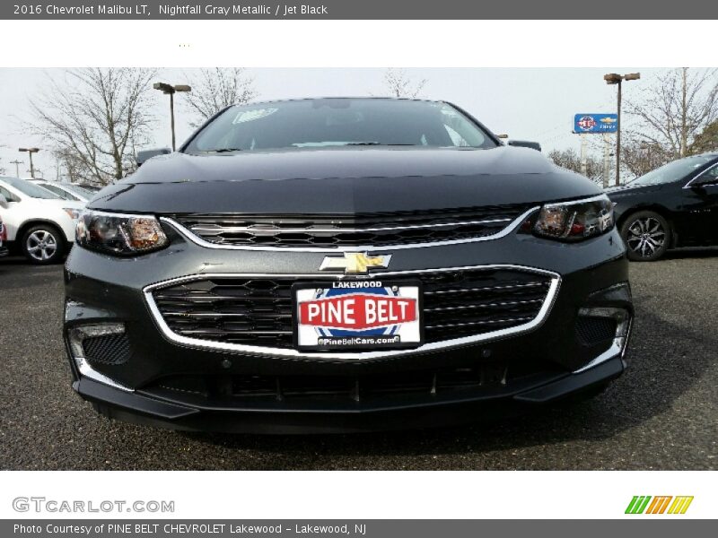 Nightfall Gray Metallic / Jet Black 2016 Chevrolet Malibu LT