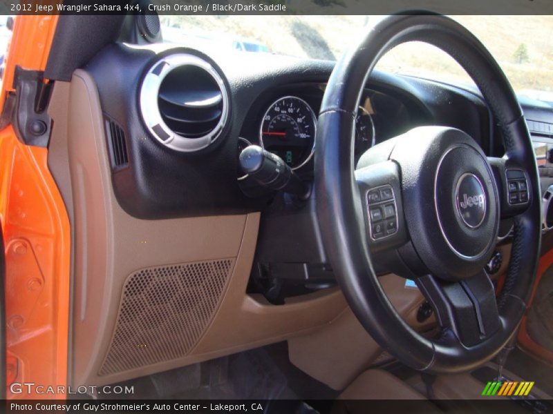 Crush Orange / Black/Dark Saddle 2012 Jeep Wrangler Sahara 4x4
